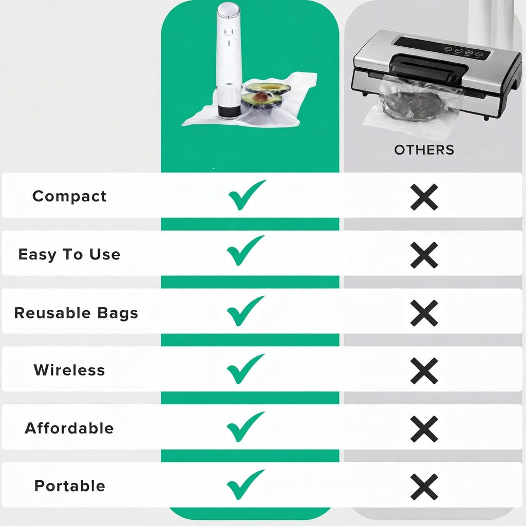 Solvia™ FreshSeal – Portable Vacuum Food Sealer
