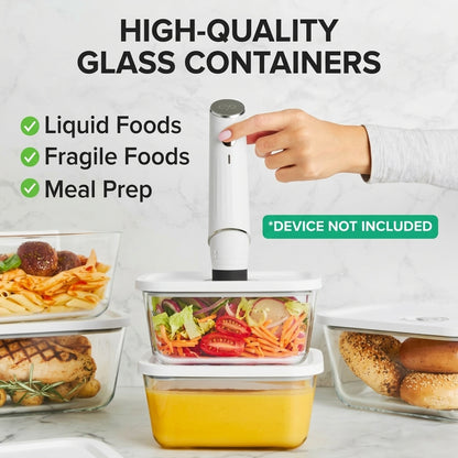 Solvia™ Glass Vacuum Containers (3-Pack)