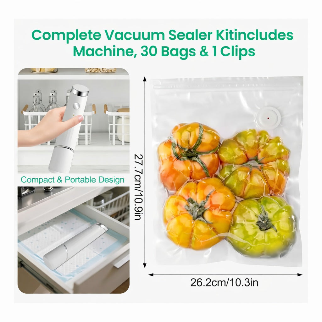 Solvia™ FreshSeal – Portable Vacuum Food Sealer